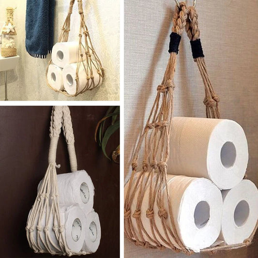 Retro Net Storage for Toilet Papers Rolls